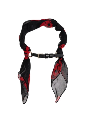 Alexander McQueen Skull Scarf Double Wrap bracelets - Black