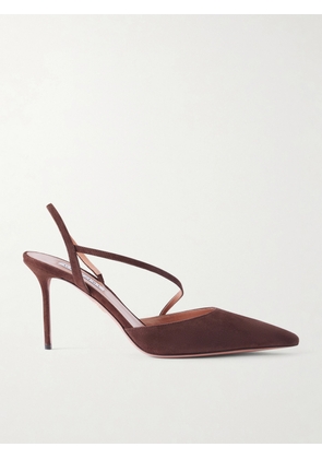 Aquazzura - Dynasty 85 Suede Pump - Brown - IT35,IT36,IT36.5,IT37,IT37.5,IT38,IT38.5,IT39,IT39.5,IT40,IT40.5,IT41,IT41.5,IT42
