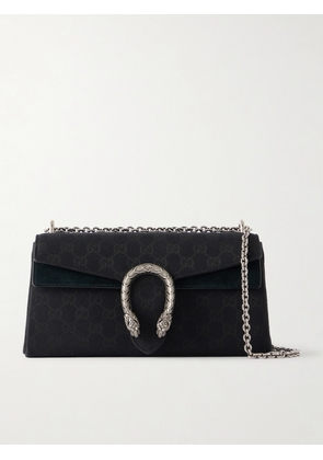 Gucci - Dionysus Gg Logo-printed Jacquard Shoulder Bag - Black - One size