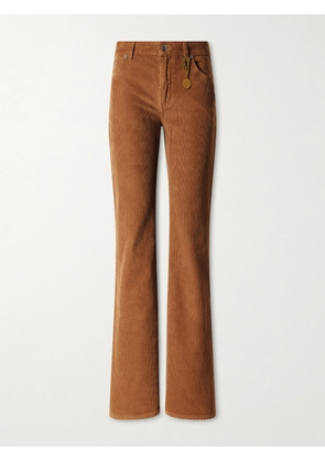 Stella McCartney - Cotton-corduroy Flared Pants - Brown - 24,25,26,27,28,29,30