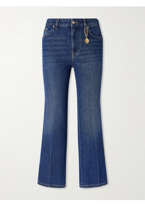 Stella McCartney - Mid-rise Cropped Flared Jeans - Blue - 24,25,26,27,28,29,30,31,32