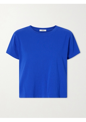 AGOLDE - Adine Cropped Organic Cotton-jersey T-shirt - Blue - x small,small,medium,large,x large