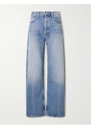 AGOLDE - Arc Mid-rise Wide-leg Jeans - Blue - 23,24,25,26,27,28,29,30,31,32