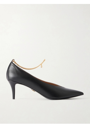 Stella McCartney - Embellished Leather Pumps - Black - IT36,IT36.5,IT37,IT37.5,IT38,IT38.5,IT39,IT39.5,IT40,IT40.5,IT41
