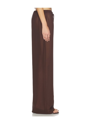 LIONESS Haze Pant in Chocolate. Size S. Also in XXS, XS, M, L, XL.