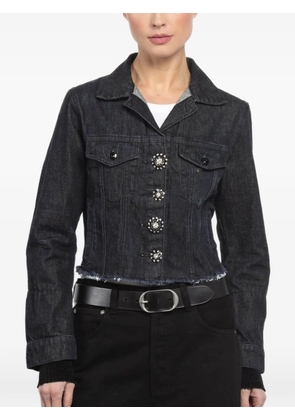 Maurizio Massimino crystal-embellished button jacket - Blue