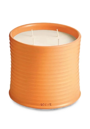 LOEWE ribbed orange candle