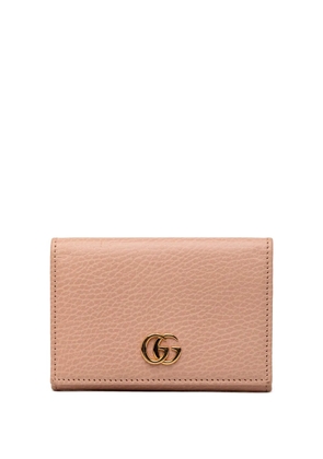 Gucci Pre-Owned 2016-2026 GG Marmont Calfskin Case Wallet card holder - Brown
