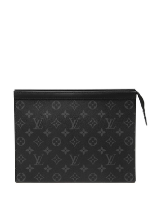 Louis Vuitton Pre-Owned 2021-2026 Monogram Eclipse Pochette Voyage MM clutch bag - Black