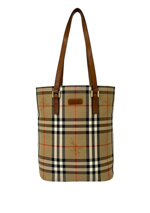 Burberry Pre-Owned 2000-2017 Haymarket Check Canvas tote bag - Neutrals