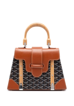 Goyard Pre-Owned 2016 Goyardine Saigon Structured PM satchel - Black