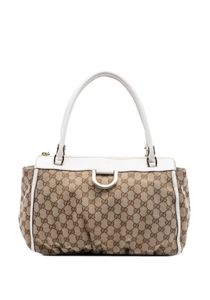 Gucci Pre-Owned 2016-2026 GG Canvas Abbey D Ring tote bag - White