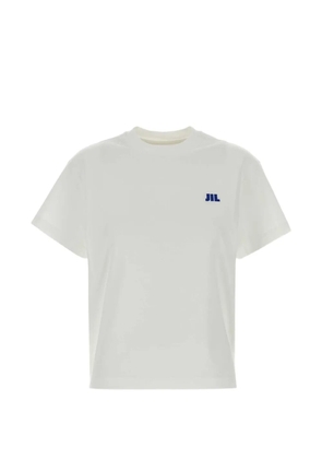Jil Sander logo-embroidered T-shirt - White