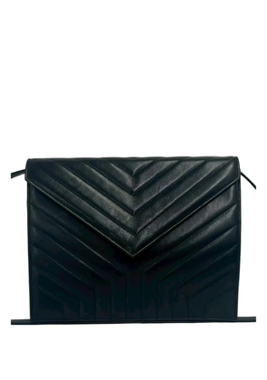 Saint Laurent Pre-Owned 20th Century Chevron Leather crossbody bag - Black