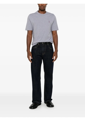 Brunello Cucinelli logo-print T-shirt - Grey