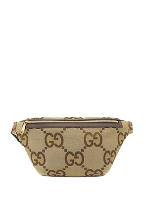 Gucci Pre-Owned 2016-2026 Jumbo GG Canvas Web belt bag - Neutrals