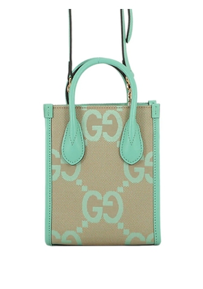 Gucci Pre-Owned 2016-2026 Mini Jumbo GG Canvas Interlocking G satchel - Neutrals