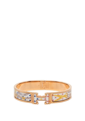 Hermès Pre-Owned 2000-2026 Narrow Enamel Brides de Gala Love Clic H Bracelet PM costume bracelet - Gold