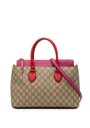 Gucci Pre-Owned 2000-2015 GG Supreme Linea A satchel - Neutrals