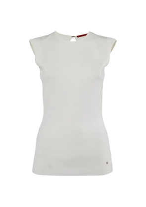Carolina Herrera Vintage open-back knit top - White