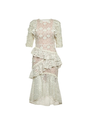 Alaïa Pre-Owned Mikaela midi dress - White