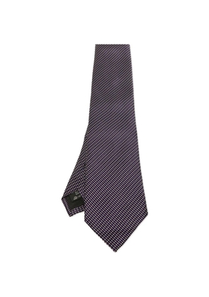Ermenegildo Zegna Vintage patterned silk tie - Black