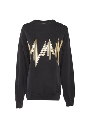 Balmain Pre-Owned logo-print sweatshirt - Black