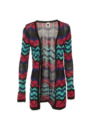 Missoni Pre-Owned chevron-knit open-front cardigan - Black