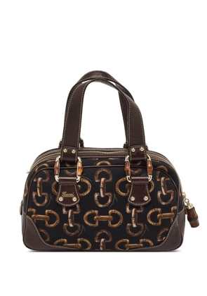 Gucci Pre-Owned Horsebit-print tote bag - Brown