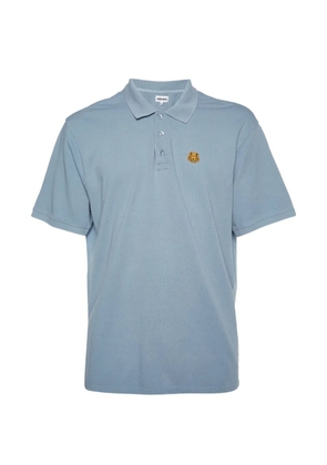Kenzo Pre-Owned Tiger patch polo T-shirt - Blue