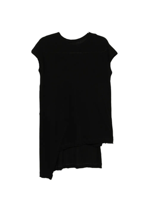 Yohji Yamamoto asymmetric layered T-shirt - Black
