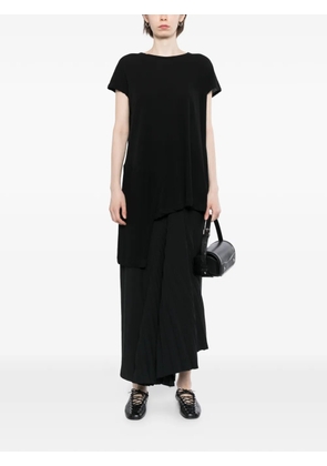 Yohji Yamamoto asymmetric layered T-shirt - Black