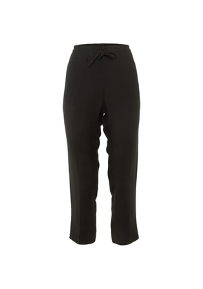 Valentino Garavani Pre-Owned drawstring silk trousers - Black