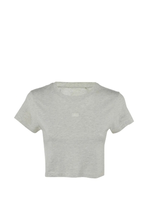 KITH logo-print cropped T-shirt - Grey