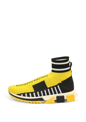 Dolce & Gabbana Pre-Owned knitted sneakers - Yellow