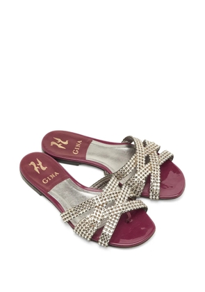 Gina Orion crystal-embellished sandals - Silver