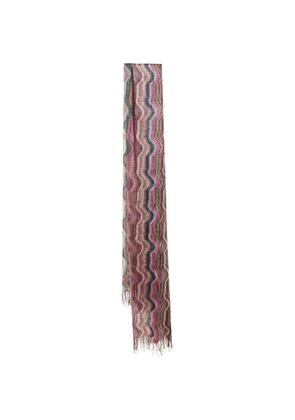 Missoni Pre-Owned wavy-pattern knitted scarf - Pink