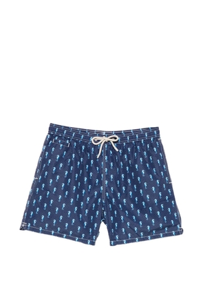 MC2 Saint Barth seahorse-print drawstring swim shorts - Blue