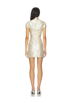 SAU LEE Jada Jacquard Dress in Cream. Size 2. Also in 00, 0, 4, 6, 10.