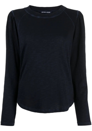 Veronica Beard Mason cotton baseball top - Blue