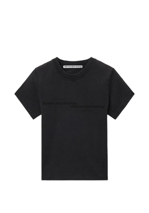 Alexander Wang mirrored logo T-shirt - Black