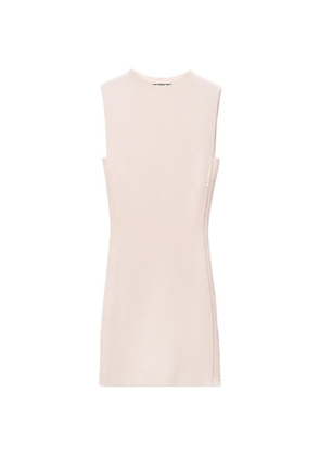 Alexander Wang debossed-logo mini dress - Pink