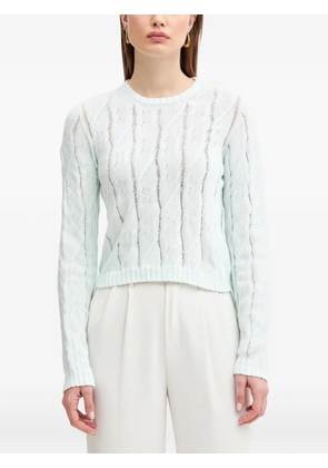 TWINSET brooch-detailed knitwear - Blue