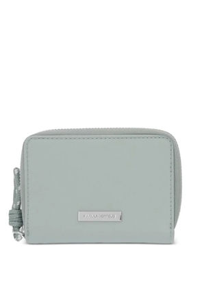 Karl Lagerfeld logo-plaque zip-around wallet - Green