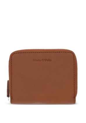 Marc O'Polo logo-debossed zip-around wallet - Brown
