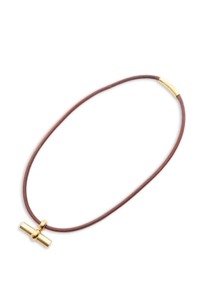 Hermès Pre-Owned 2000s Glennan leather choker - Gold