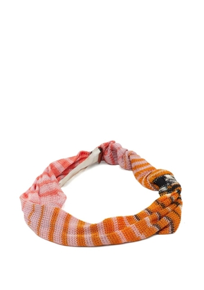 Missoni Pre-Owned striped knit headband - Pink