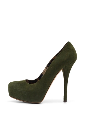 Dolce & Gabbana Pre-Owned platform suede pumps - Green