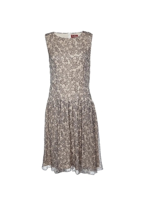 Max Mara silk sleeveless dress - Neutrals
