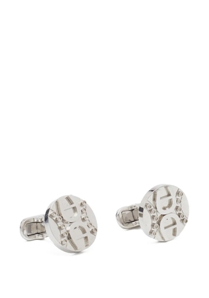 Aigner Kids round logo cufflinks - Silver